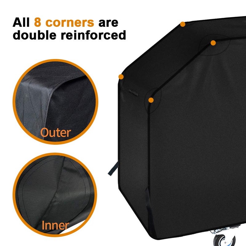 iCOVER 36 inch Griddle Cover for Blackstone, 600D Heavy Duty Waterproof Canvas Flat Top Gas Grill Covers for 36" Grills 1554 1825 for Weber 36â€ Griddles Camp Chef 600 with Support Pole - Image 5